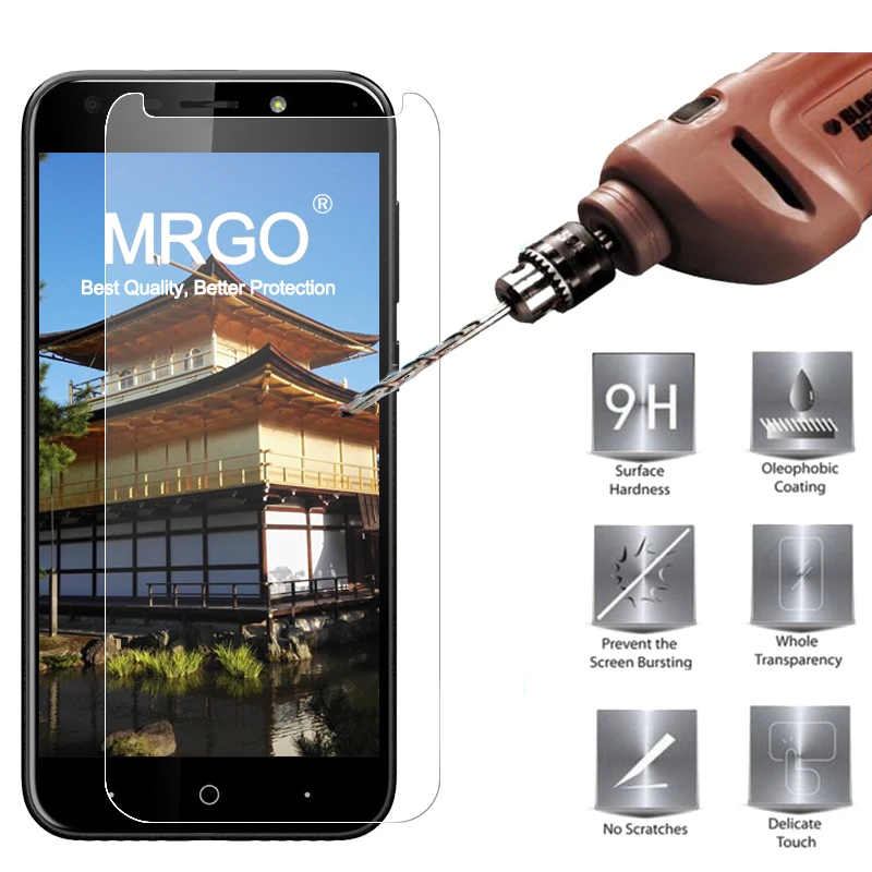 Закаленное стекло MRGO для zte Blade A6 Защитная пленка экрана 9H 2.5D телефона защитное |