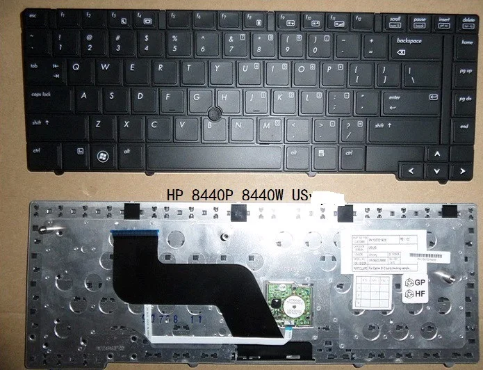 New Original US(ENGLISH) keyboard for HP 8440P 8440W 8440 with point stick  laptop keyboard