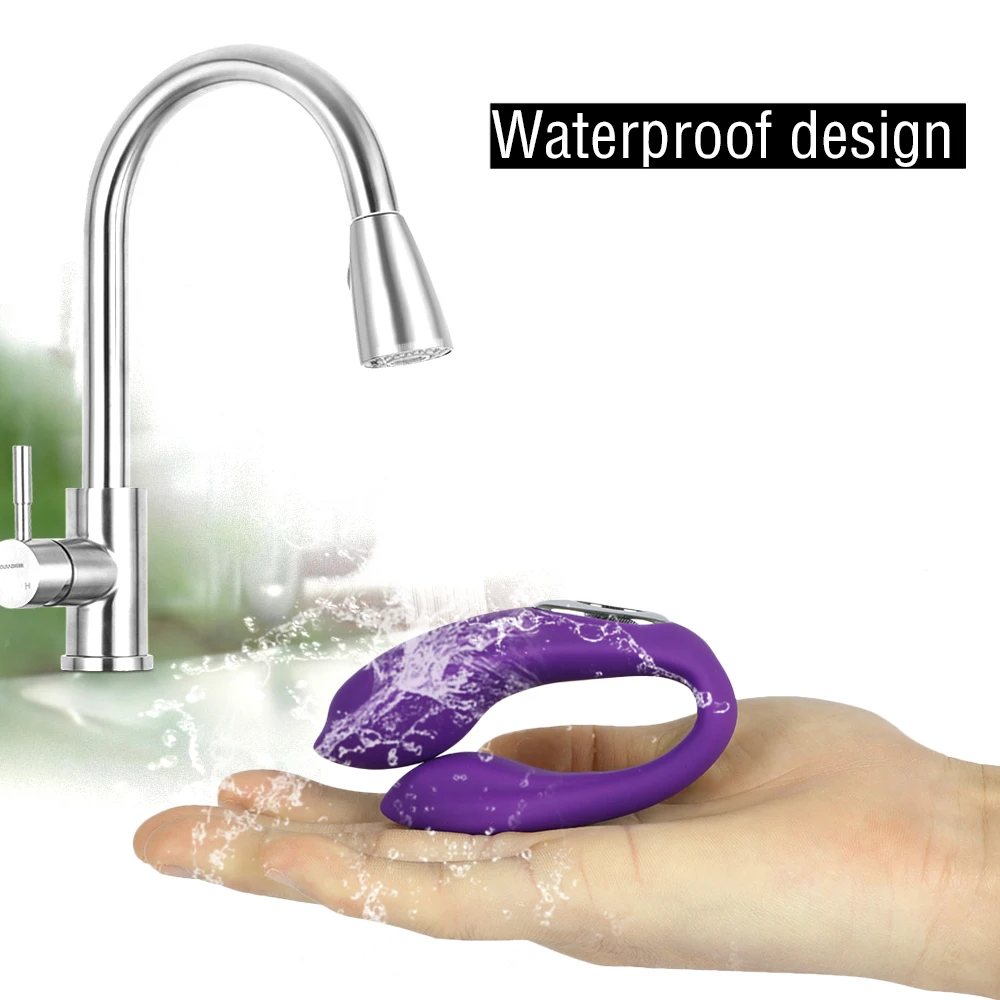 U-образная искусственная кожа Женский вагинальный Массажер с дистанционным