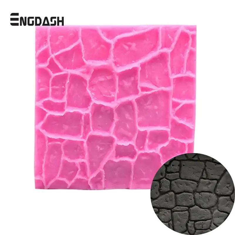 ENGDASH 1 шт. объемные силиконовые формы античный замок ферма стена камень сад DIY