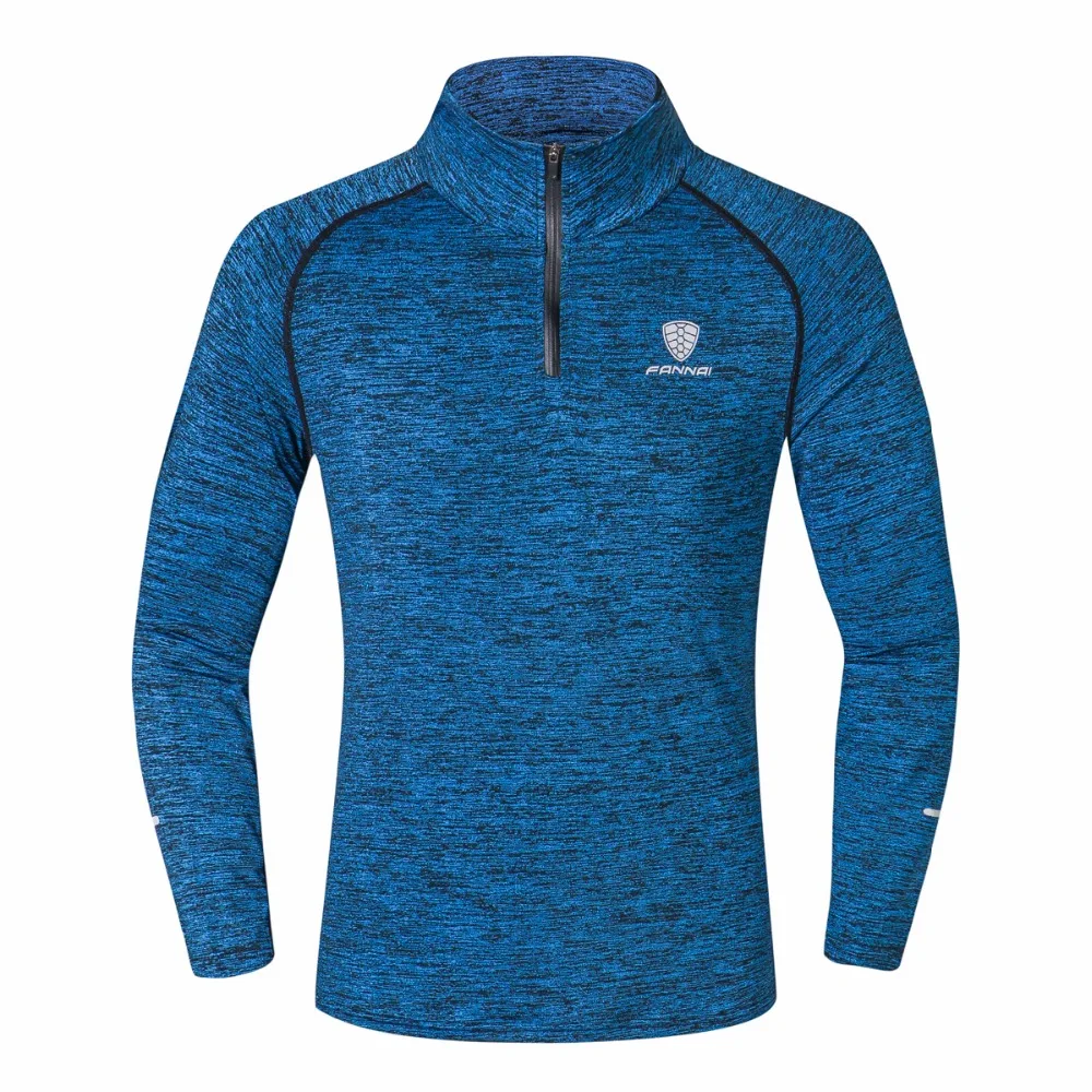

Men Training Exercise Sweatshirt Standing Collar Zipper Sweatshirt Long Sleeve Training Shirts Running Coat Exercise Sportswear