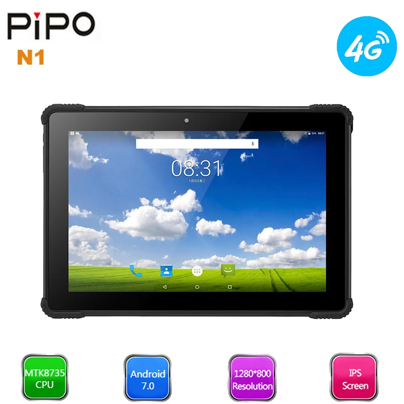 Новый pipo N1 4G Phablet 10 1 ''Android 7 0 MTK8735 4 ядра 2 GB + 32 ГБ 5MP г/5 ГГц Wi Fi планшетный ПК