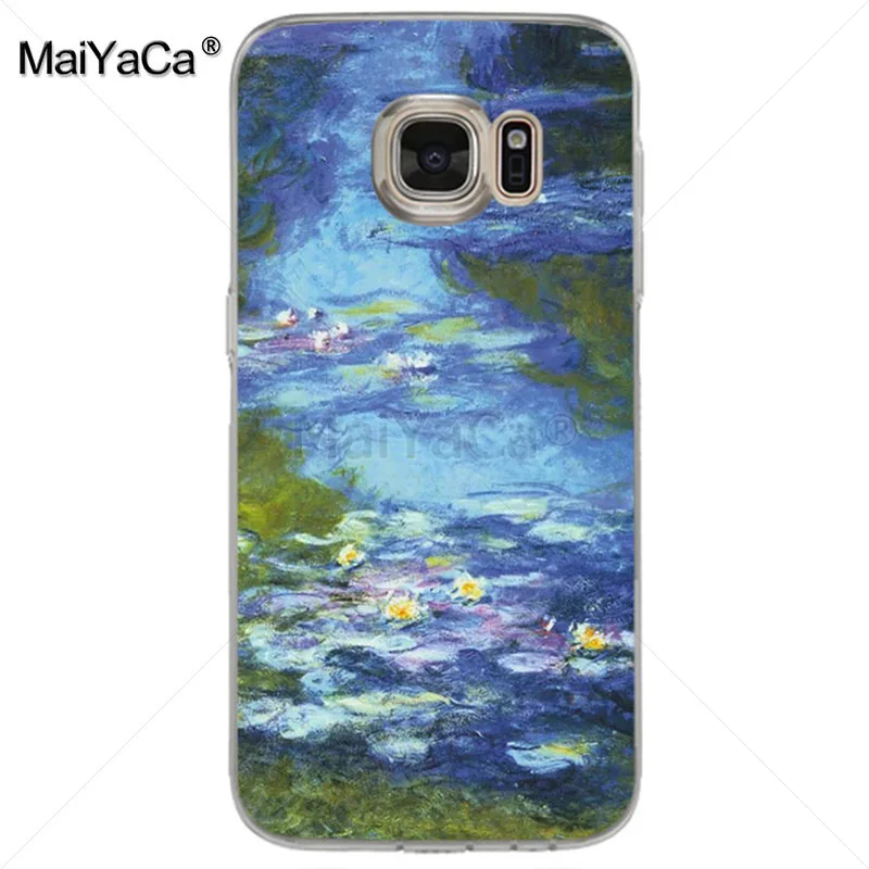 Мягкий чехол из ТПУ для телефона MaiYaCa Monet с водяными лилиями и удивительным