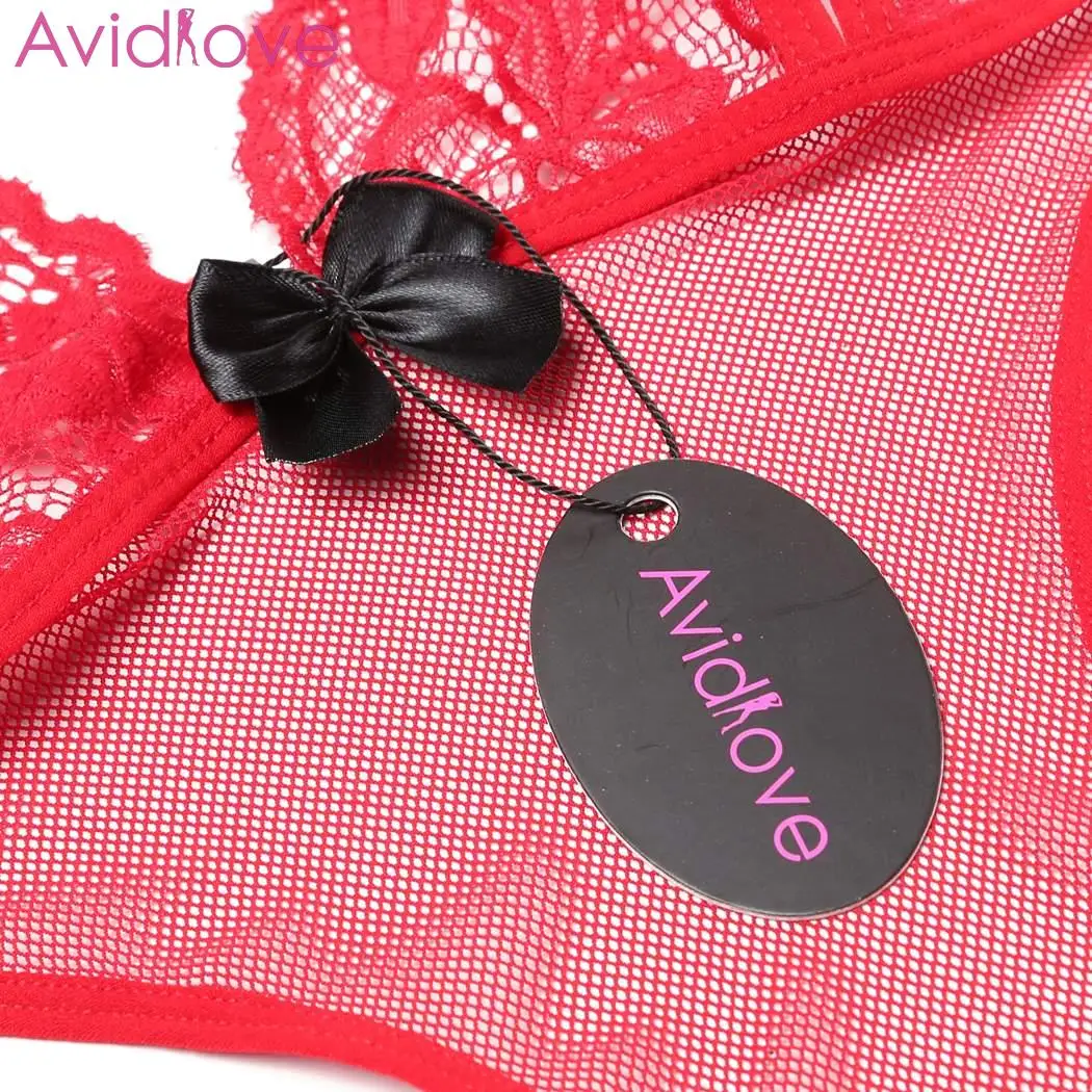 Женское нижнее белье Avidlove эротическое боди с лямкой на шее | Тематическая одежда
