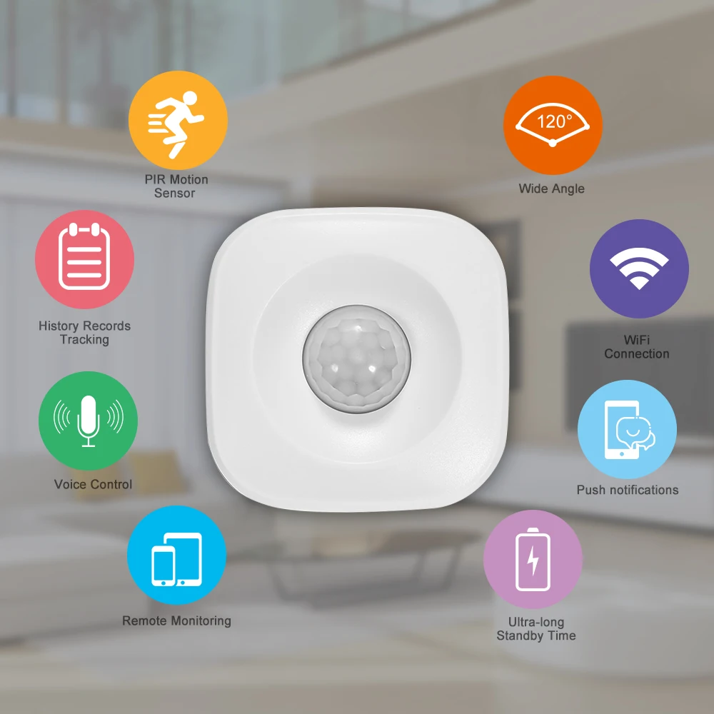 Инфракрасный датчик Wi-Fi Tuya Smart Life APP с интеллектуальным управлением | Электроника