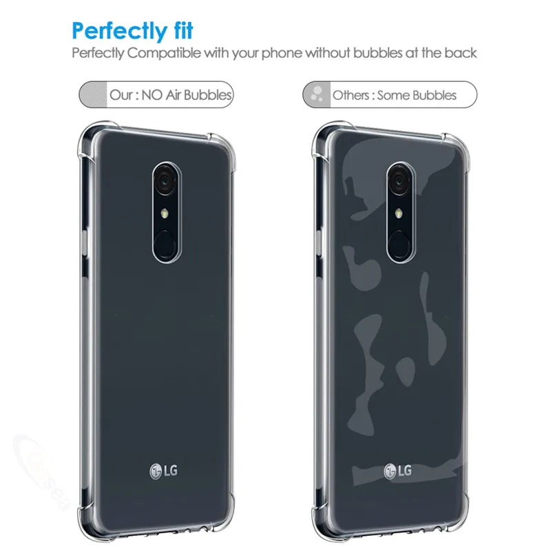 Роскошный чехол для LG Q9 ультра прозрачный тонкий мягкий силиконовый