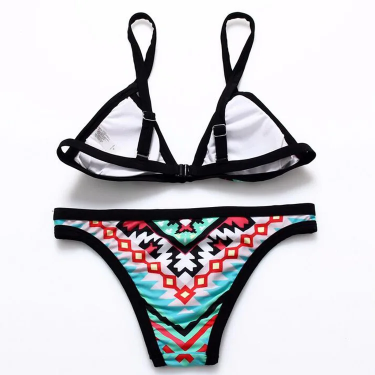 Zkceenier Bikinis 2019 Mujer Sexy Floral Bikini Set Swimwear Swimsuit Bandage Beach Wear Bathing Suit Push Up Monokini |