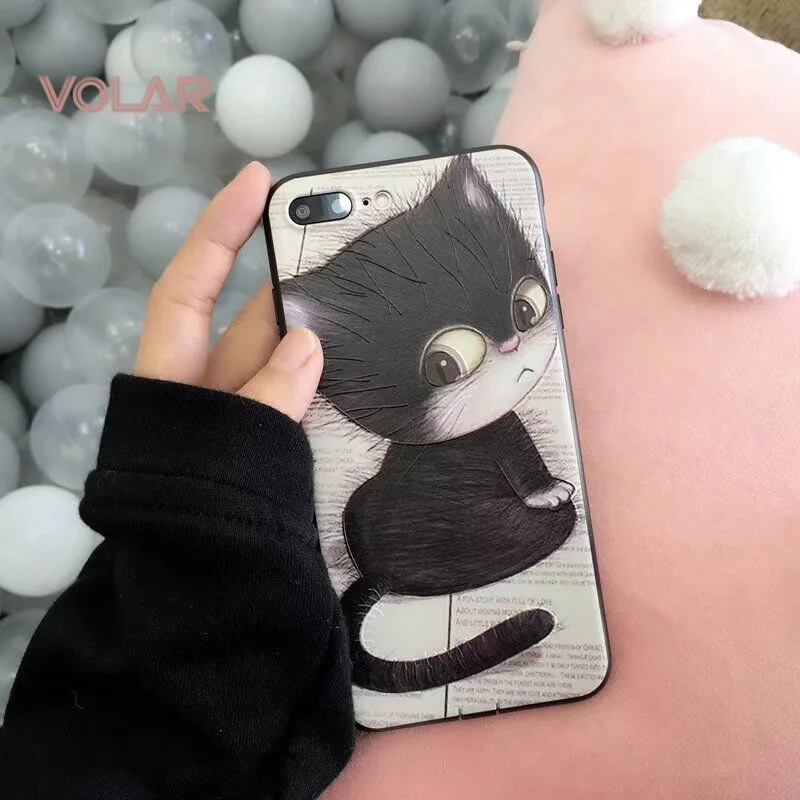 Мода прекрасный кот Телефонные Чехлы для iPhone 7 чехол Cute Товары кошек животного