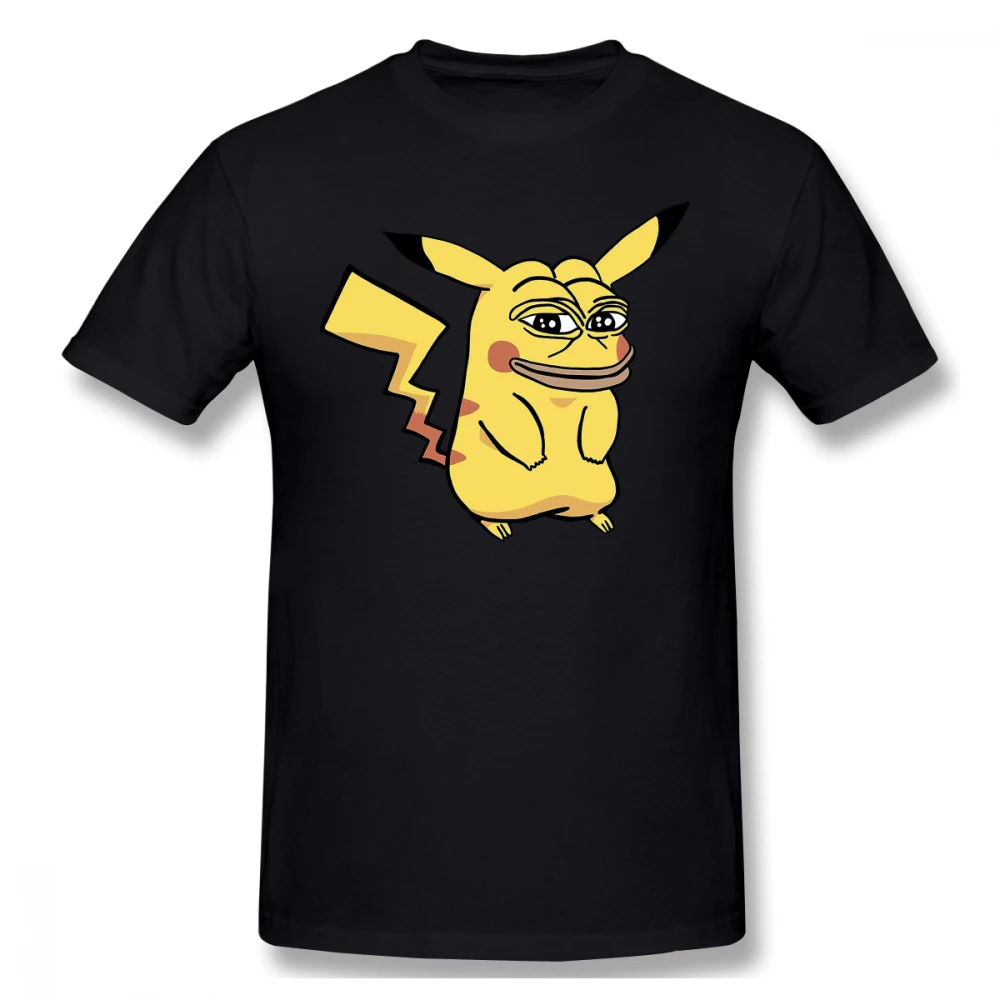 Футболка для мужчин Pokemon Pikachu футболка лягушонок Пепе большой размер 4XL