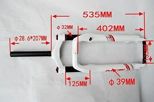 Подвеска газа воздуха Вилки 4.0 &quotшины Снег горный велосипед 26 Вилы жира