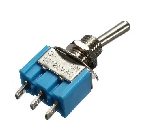 5 шт. мини 6A 125VAC SPDT MTS 102 3 Pin 2 положения вкл ВКЛ тумблеры практический|Интегральные