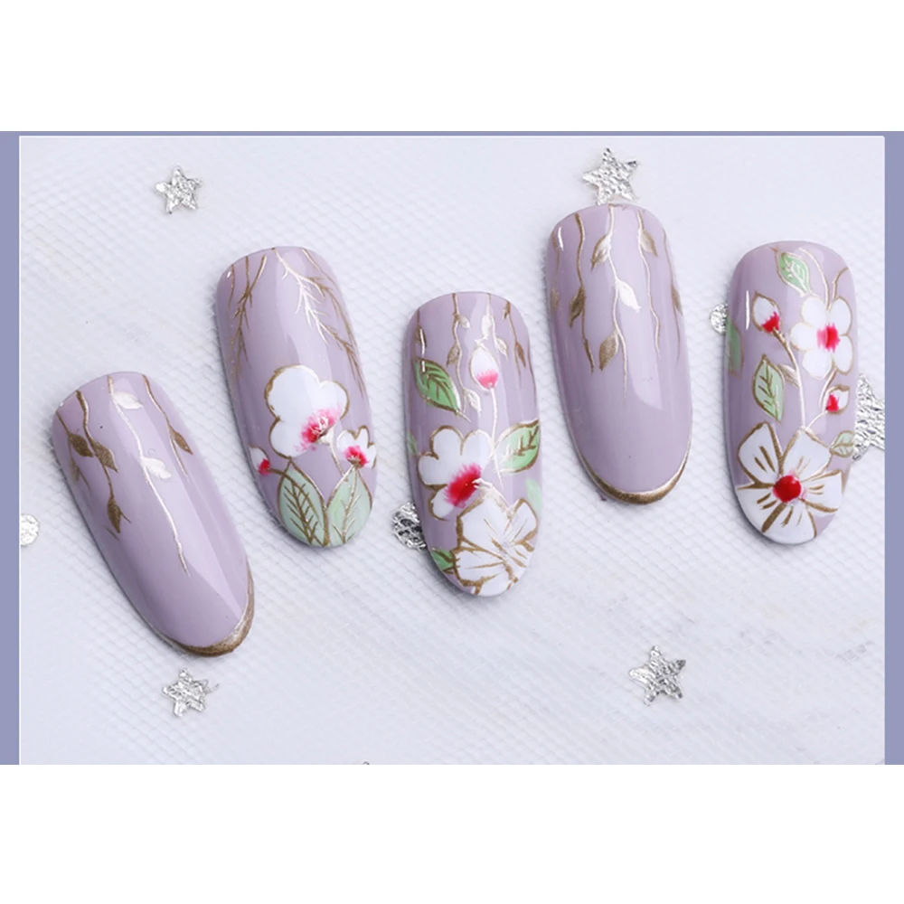 Профессиональная Мода 3D лак для ногтей Клей окрашенный рисунок клеи инструменты