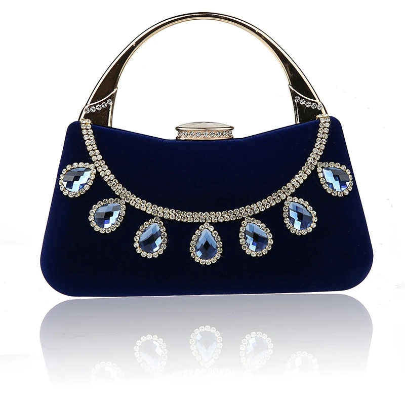 2016 хит продаж синяя китайская женская Свадебная вечерняя сумка клатч сумочка Mujer