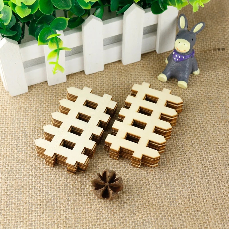 Горячая продажа 10 шт решетка деревянный забор мини знаки Фея кукольный домик в
