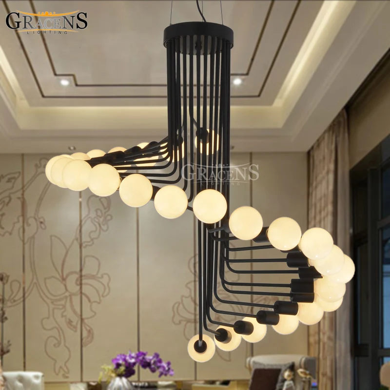 Современная люстра-ЛОФТ в стиле индастриал освещение для бара лестницы столовой