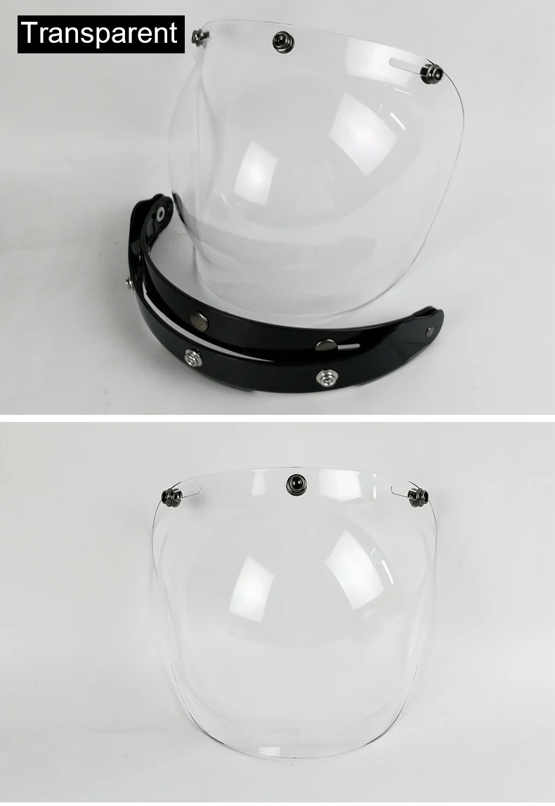 Vcoros Bubble Shield 3 оснастки смотровой щиток мотоциклетного шлема винтажные линзы скутера с откидной ретро-шлем