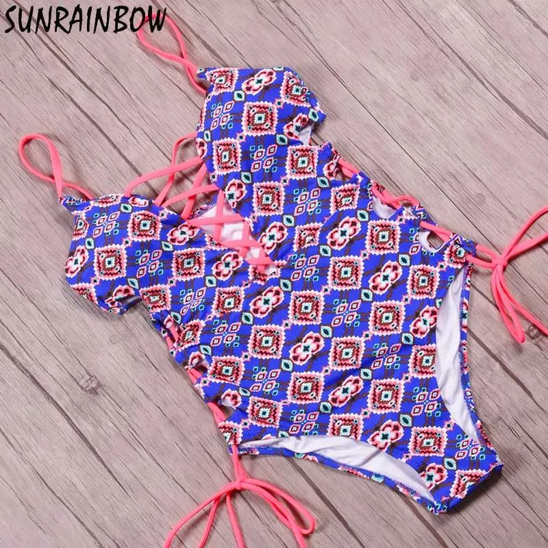 SUNRAINBOW 2019 новейший цельный купальник женский боди женские купальные костюмы на