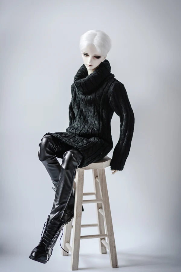 Одежда для куклы BJD длинный свитер с высоким воротником 2 цвета 1/4 1/3 sd MSD SSDF длинное