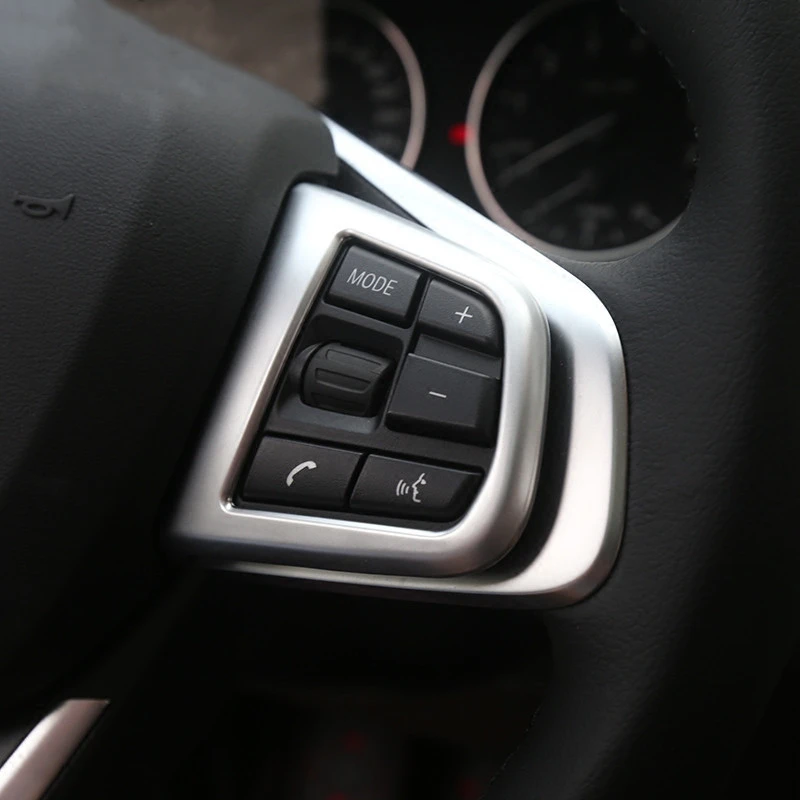 

Car Styling Steering Wheel Button Decorative Frame Cover Trim Sticker For BMW 2 series F45 F48 Interior Accessories