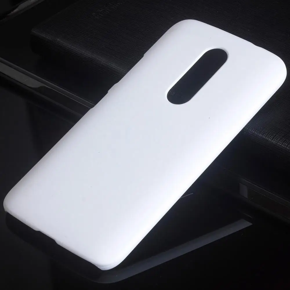 White Матовая Пластик Coque 5.5For Moto M Чехол для Motorola Moto M Xt1662 телефона чехол-лента на заднюю панель - Цвет: White