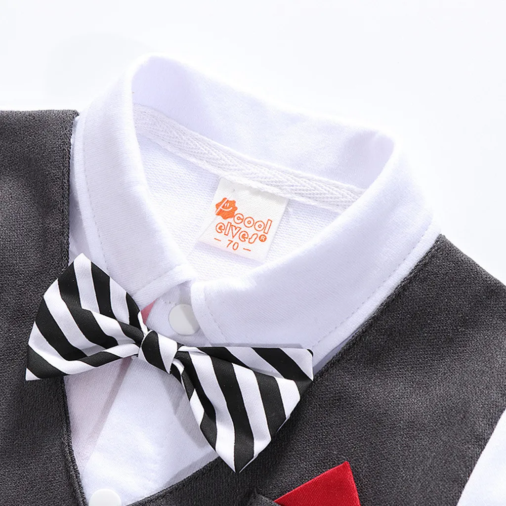 MUQGEW baby suit wedding Toddler Baby Boy Bowtie Gentleman Vest T-Shirt Pants Wedding Suit Cloth Sets roupa infantil inverno#y2 |