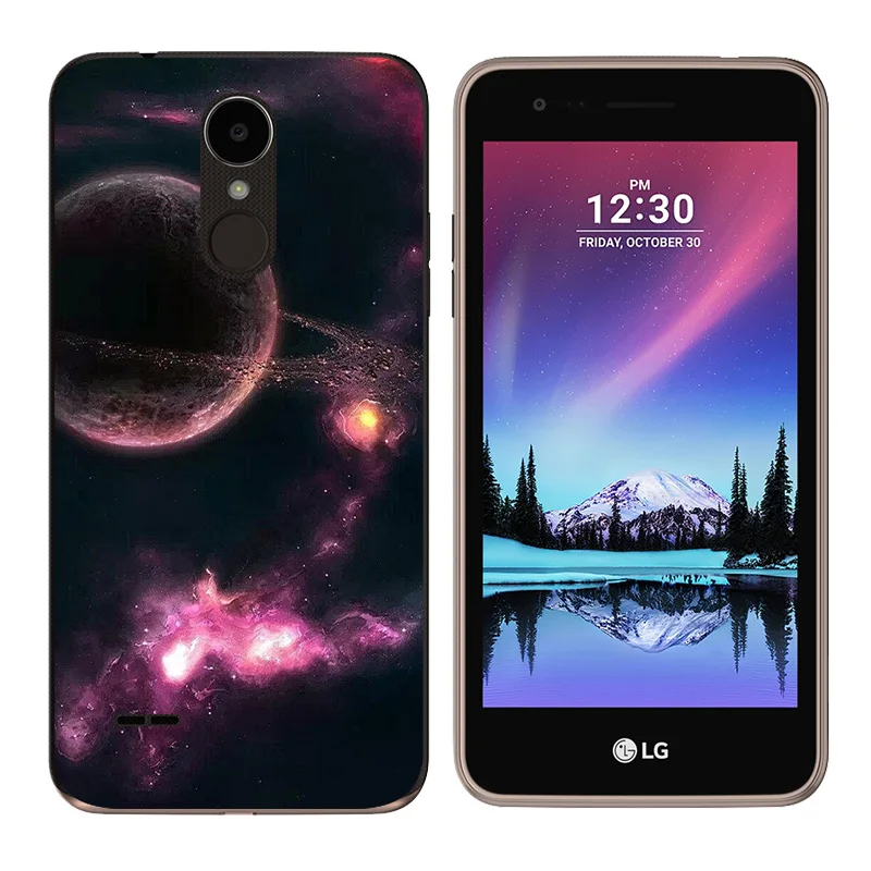 Для LG K4 2017 X230K чехол мягкий TPU силиконовый треугольный для телефона с рисунком X230/LG