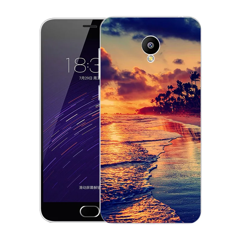 09 Чехол для Meizu M2 Mini, 5,0 дюймов, мягкий силиконовый чехол из ТПУ с изображением пейзажа, чехол для Meizu M2 Mini, чехол для телефона s, роскошная сумка - Цвет: 09