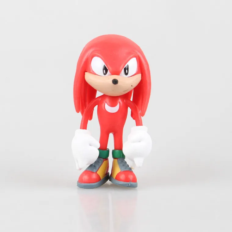 [Новинка] 30 шт./лот sonic Ежик 7 см Фигурки SEGA игрушечные ПВХ игрушки звуковые