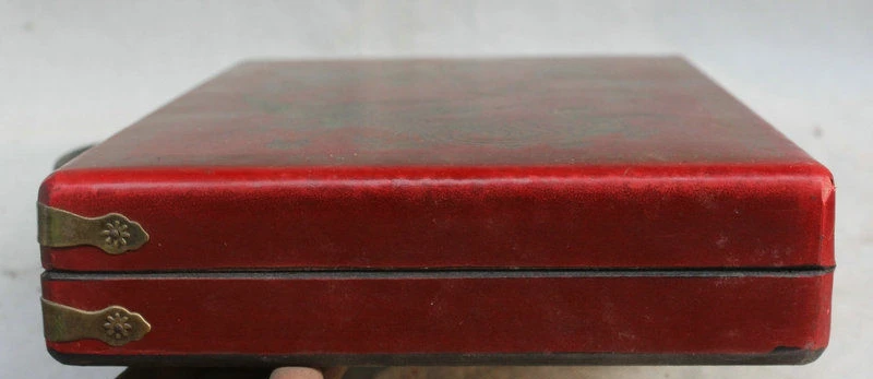 11 4 &quotВинтажная китайская Лаковая посуда деревянная династия дракон феникс