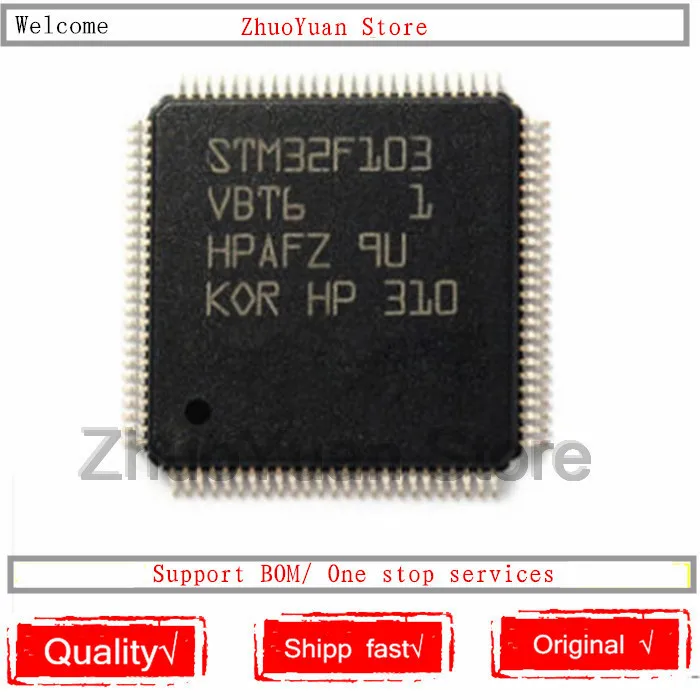 Новый оригинальный STM32F103VBT6 STM32F103 VBT6 LQFP 100 IC chip 1 шт./лот|Голосовые модули