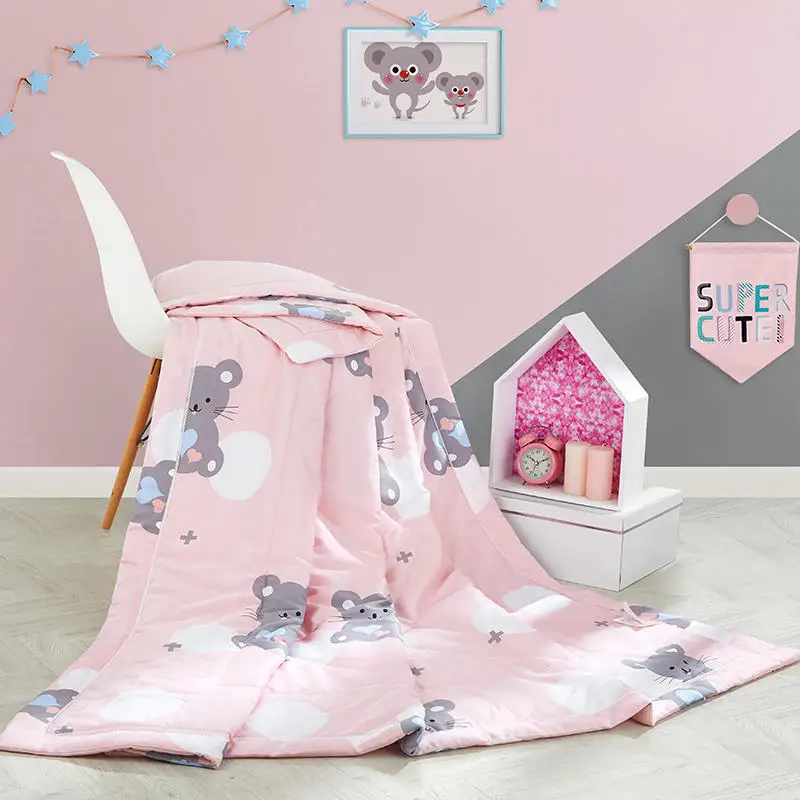 

Summer Throw Blanket Cute mouse Bedding Summer Comforters Light Weight Summer Blanket 150x200cm 200x230cm Size Quilt