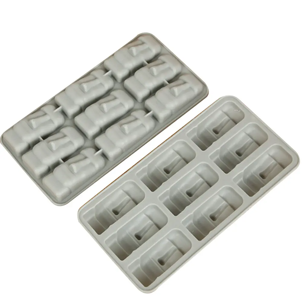 3D форма кубика льда серый силиконовый прямоугольник Пасхальный остров статуи