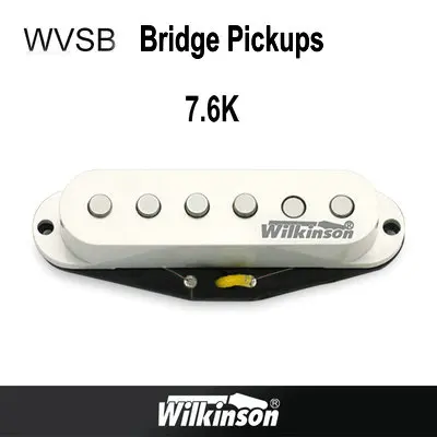 WVSB Bridge White Гитарные звукосниматели, оригинальные звукосниматели Wilkinson Alnico V Humbucker, звукосниматели с одной катушкой, металлические звукосниматели rock, сделанные в Корее - Цвет: WVSB Bridge White