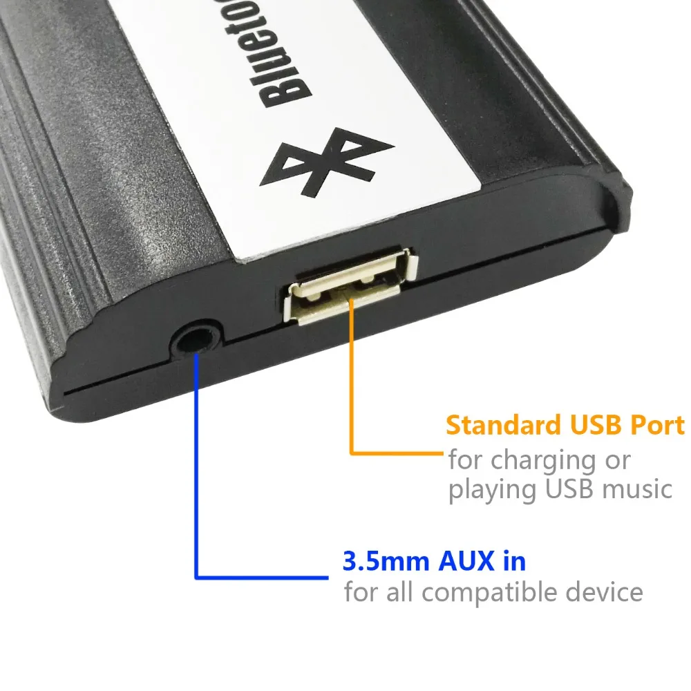 APPS2Car Bluetooth Hands Free адаптер беспроводной автомобильный интегрированный USB AUX разъем