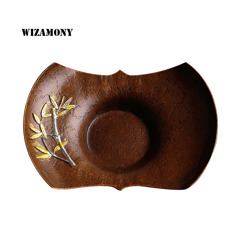 1 шт. креативный поднос из красной меди для чая 6 видов|tea accessories|tea decordecorative cup |