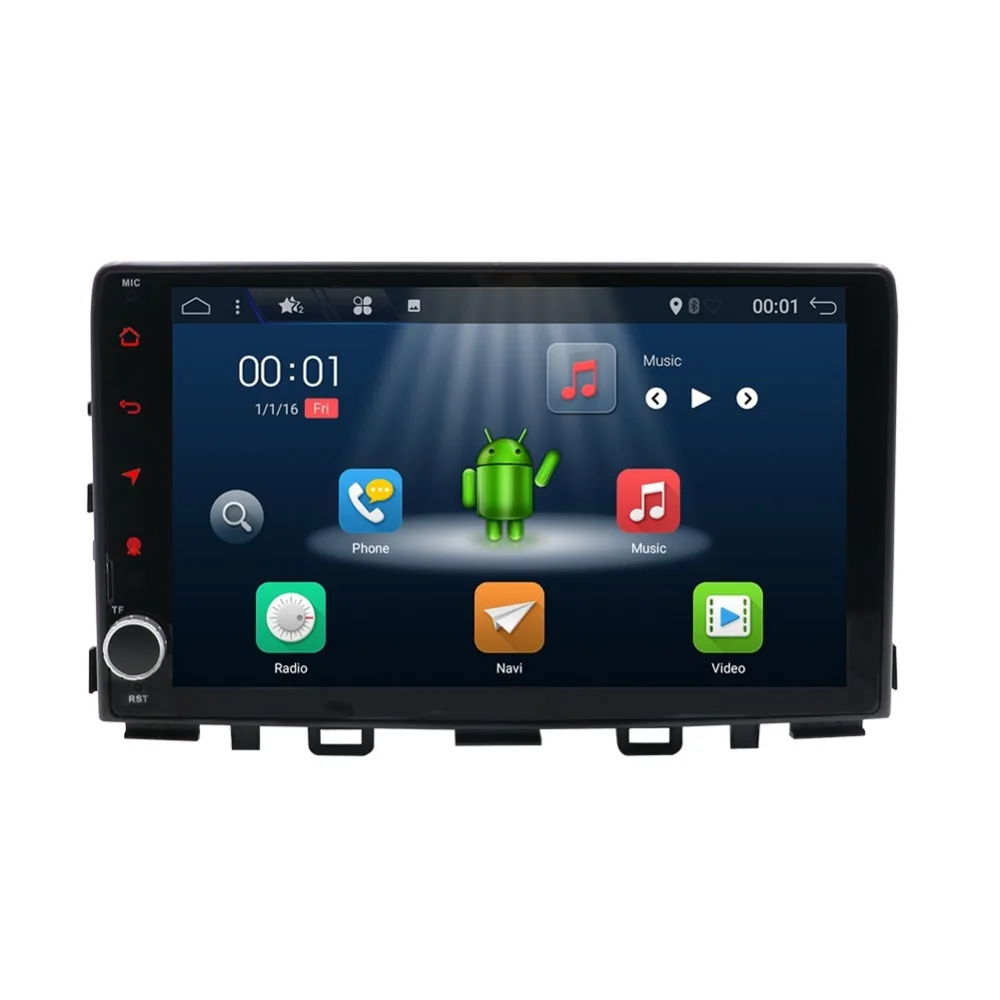 DVD плеер 1 Din 9 дюймов Android 7 4 ядра gps Navi автомобиля радио мультимедиа навигации