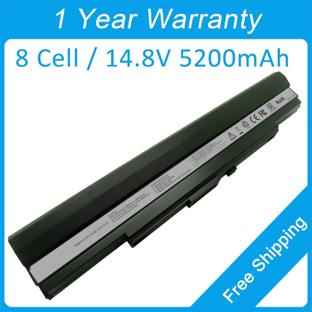 5200 мАч аккумулятор для ноутбука ASUS UL50 UL80 UL30 U45 U40 U35 U30 UL80A UL50A UL30A U45J U35F U30J A32 A31 UL30|laptop