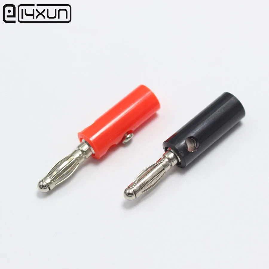 10 шт. 4 мм никелированный разъем типа банан Вилки для аудио видео динамик |
