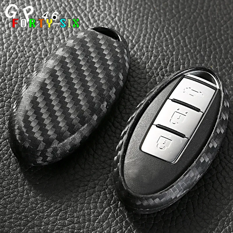 Чехол для автомобильного ключа GPFORTYSIX из углеродного волокна infiniti Nissan Teana X-Trail Qashqai