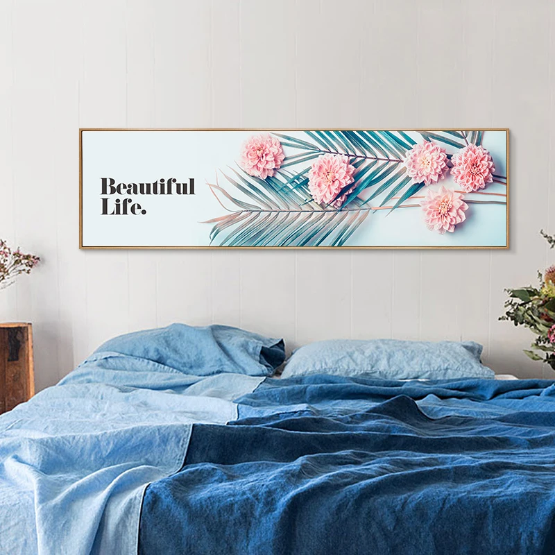 Простые растения красивый розовый Фотофон холст постер картина печать масляная