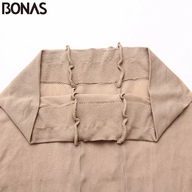 BONAS 2019 женские колготки большого размера сексуальные дышащие из нейлона 30D