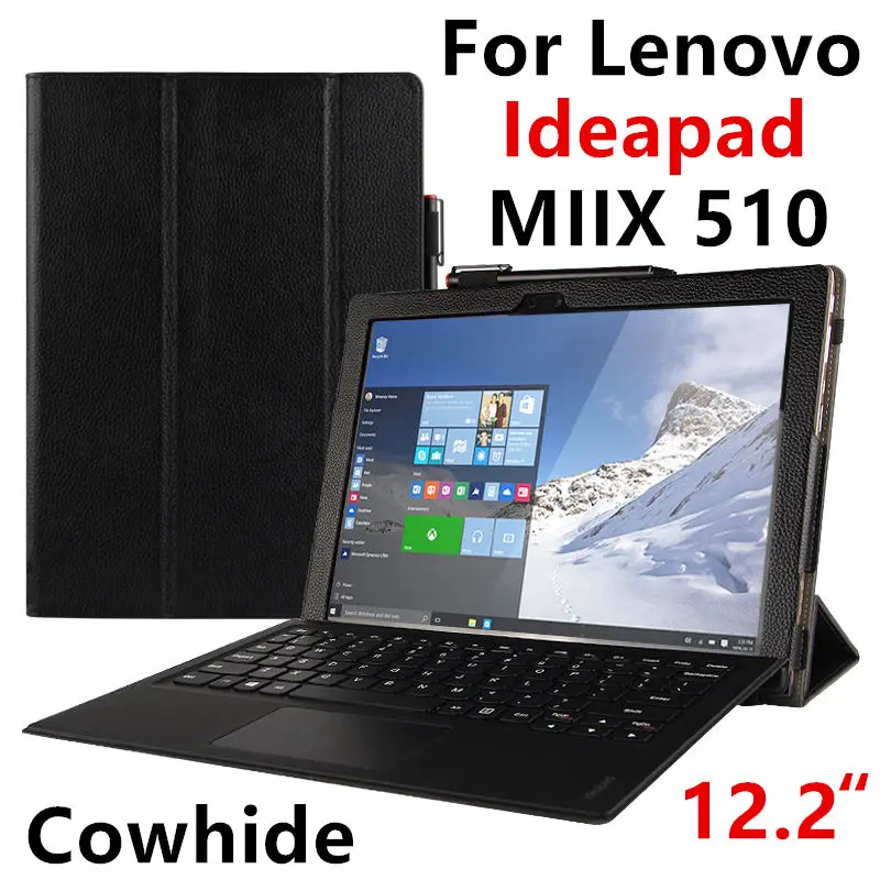 Чехол из воловьей кожи для Lenovo Ideapad Miix 510 защитный смарт чехол натуральной