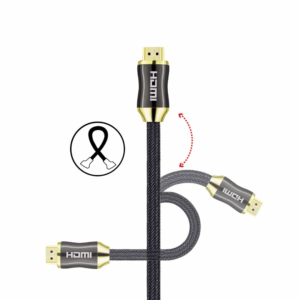 Кабель HDMI к кабель 2 0 4k 3D 60fps для HD TV LCD ноутбука PS3 проектор компьютерный 1 м 3 5 10 20