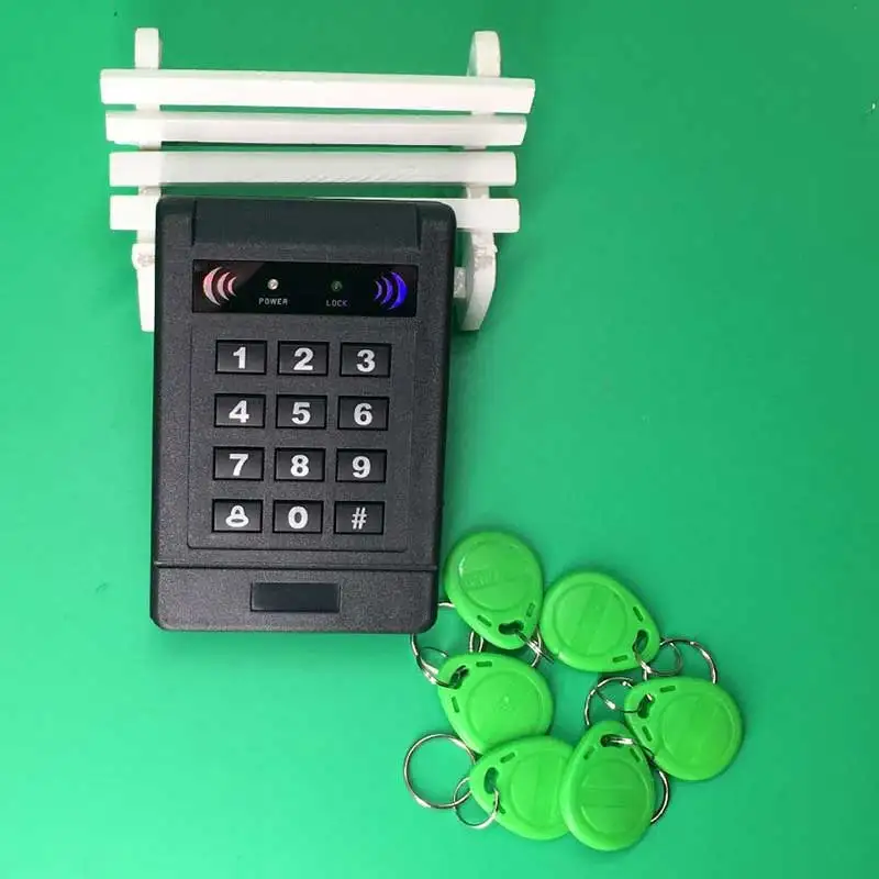 

Free shipping+10 rfid tag+RFID Contact-less Inductive Access Control System RFID/EM Keypad Card Access Control