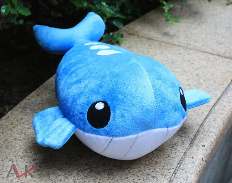 Мультяшные плюшевые игрушки 35 см Wailord Мягкие плюшевый кукольный ребенок игрушки животных мультфильм подарок для детей