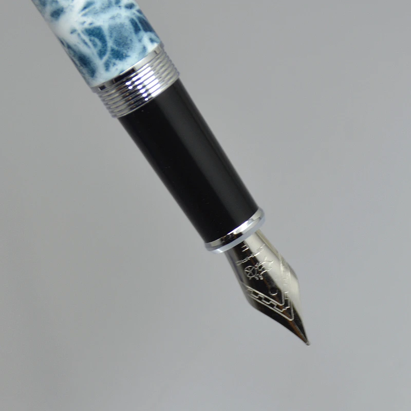 Высокое качество JINHAO 155 милые синие мраморные 0 5 мм перьевые металлические ручки