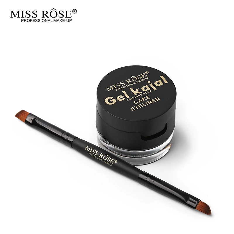 Miss Rose набор для макияжа глаз черный торт подводка + гель Kajal 24 часов пребывания