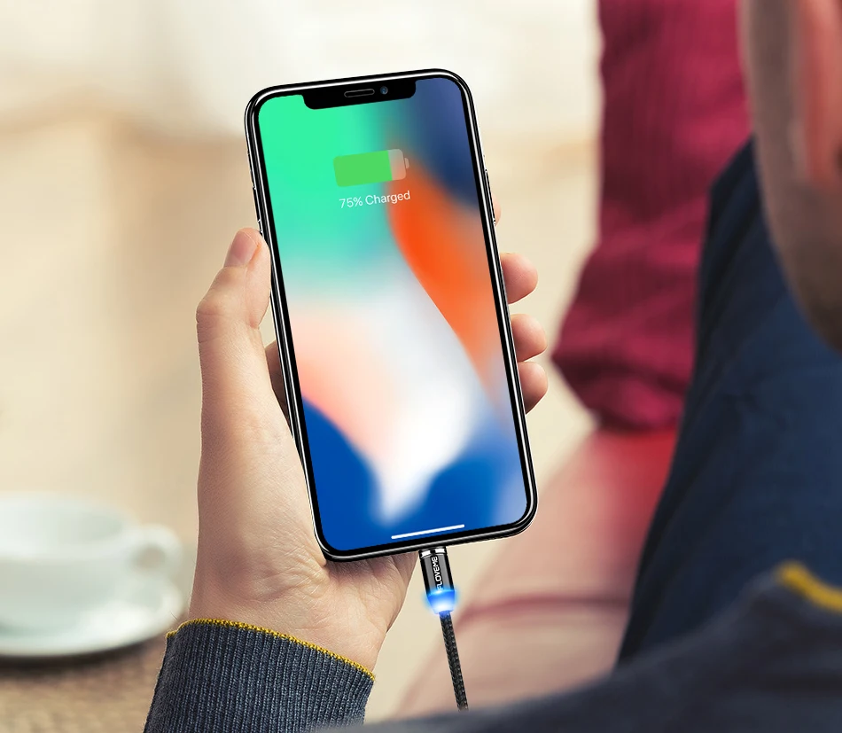 FLOVEME магнитная зарядка магнитный кабель Магнитный зарядный кабель Micro usb type C Lighting Cable 2A Быстрая зарядка USBC/type-C провод для зарядки iPhone samsung кабель зарядка для айфона шнур для зарядки телефона