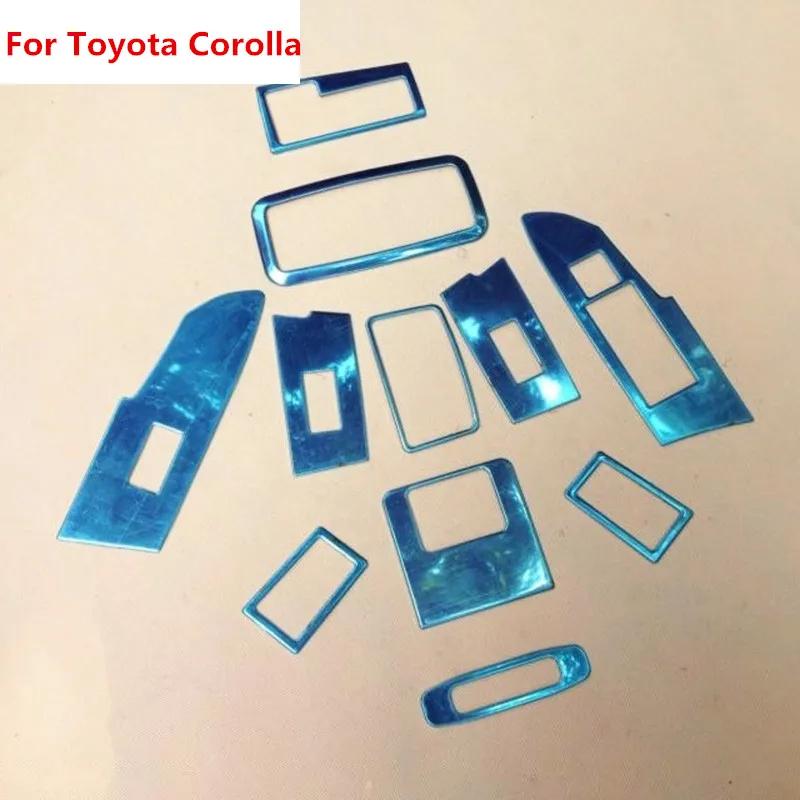11 шт. для Toyota Corolla 2014 Нержавеющая сталь межкомнатные двери крыша окна фары