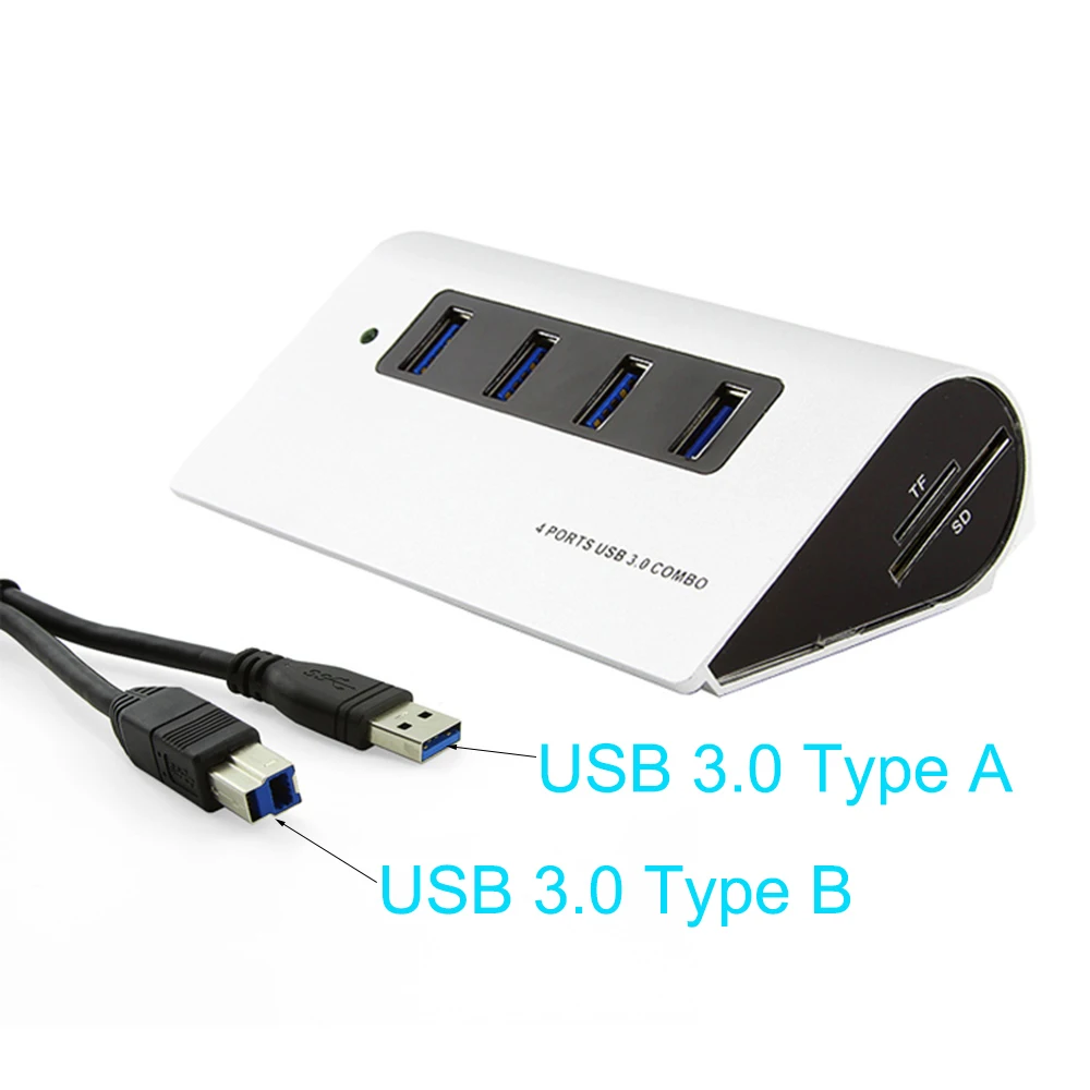 CHYI 4 портовый s концентратор USB 3 0 и сплиттер для SD/TF 5 Гбит/с высокоскоростной